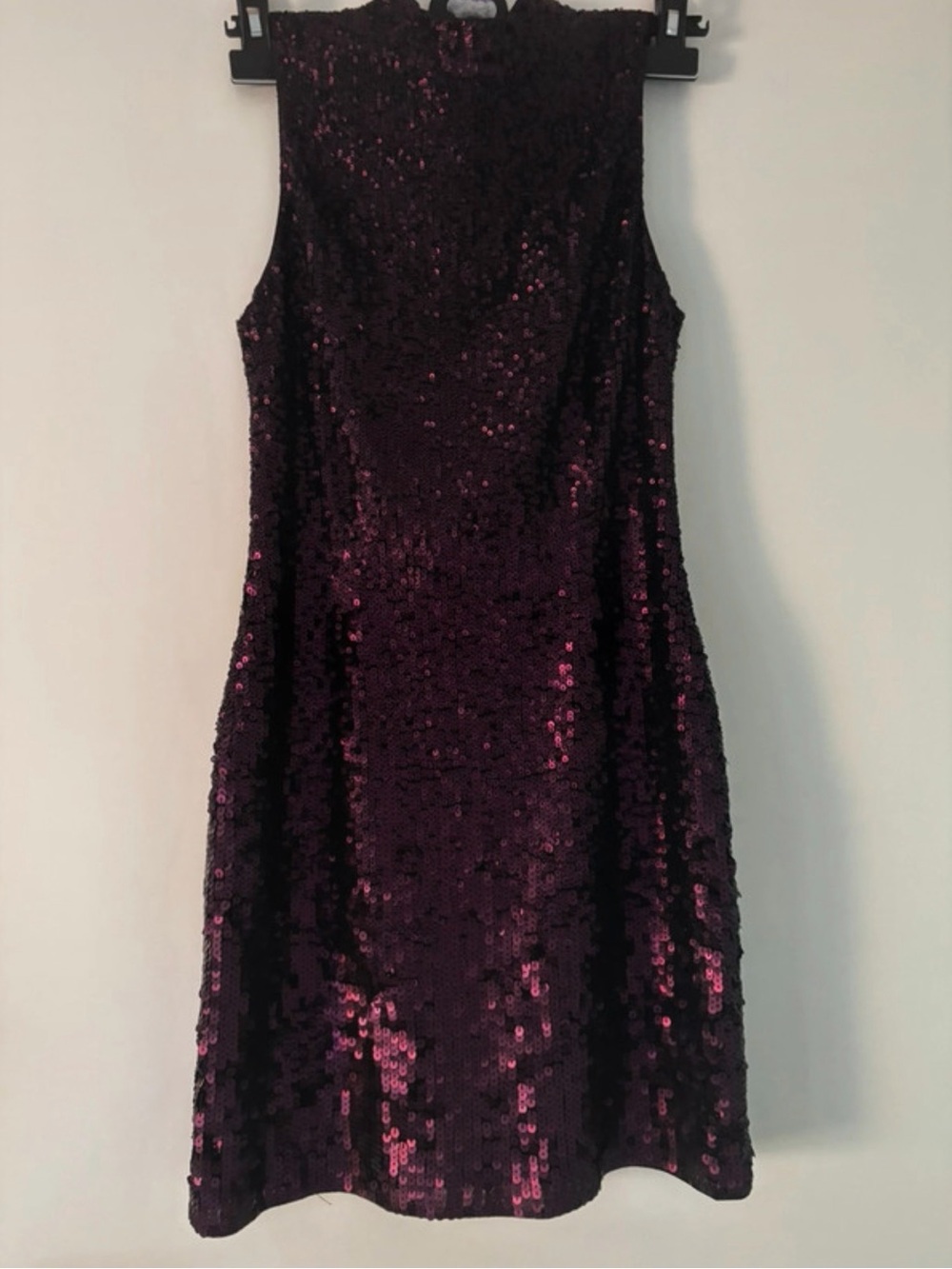 French Connection Plum Sequin Bodycon Mini Dress - Picture 2 of 3